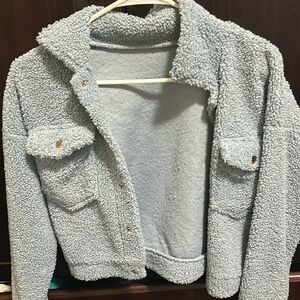 Blue Teddy Jacket